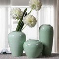 约陶瓷花瓶摆件样板房餐桌电视柜客厅水养插花装饰品