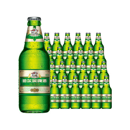 【临期7/3到期】哈尔滨啤酒特制哈超鲜330ml*24瓶整箱玻璃瓶装