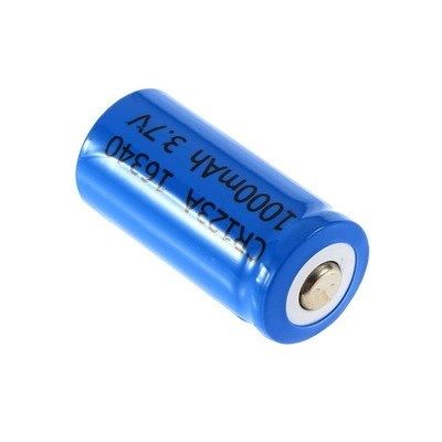 网红2pcs 16340 rechargeable batteries 3.7v 1000mah cr123a 16