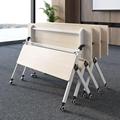 折叠会议桌培训桌椅带轮可移动拼接办公桌会议室培训室双人长条桌
