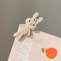 韩国儿童珍珠兔子一字发夹宝宝发卡公主发饰女孩气质刘海边夹头饰