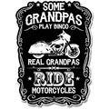 真正的爷爷骑摩托车适用于汽车、摩托车、游艇和笔记本电脑贴纸