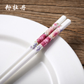景德镇陶瓷筷子健康防菌防滑防霉中式10双家用骨瓷高温餐具瓷筷子