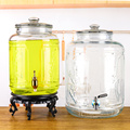 厨房玻璃油瓶家用密封防漏油壶大号大容量储油罐缸花生食用装油桶