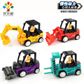 铲车玩具小号叉车压路车模型仿真挖掘机工程车套装惯性儿童玩具车