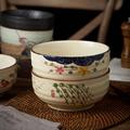 日式釉下彩陶瓷567英寸拉面碗汤碗大号泡面碗家用商用复古面馆