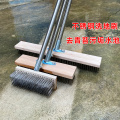 不锈钢钢丝刷地板刷去青苔铁刷子长柄清洁刷洗地扫把钢刷除神器