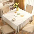 正方形餐桌布防水棉麻小四方桌桌布客厅茶几八仙桌台布布艺高级感