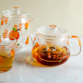 日式花茶壶玻璃耐高温可加热水果泡花茶壶套装带过滤办公室茶壶小