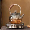 电陶炉煮茶器耐热玻璃围炉茶壶水晶电热煮茶炉白茶烧水壶泡茶专用