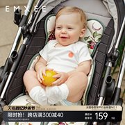 嫚熙天丝苎麻推车凉席宝宝夏季专用凉垫儿童婴儿手推车座椅坐垫子