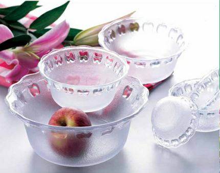 玻璃碗家用凉拌大碗冰粉碗甜品糖水碗水果沙拉碗佐料苹果碗酱料碗