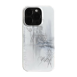 涂鸦Y2K艺术潮流小众高级感卡通iPhone14pro+苹果15promax菲林手机壳新款13/12mini的适用华