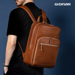 GIONAR背包男士通勤旅行大容量电脑包出差商务休闲旅游小众双肩包