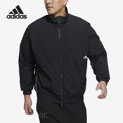 正品Adidas/阿迪达斯夹克男女冬季款运动休闲立领保暖外套 HM2691