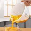 淘米神器过滤蛋液量杯刻度塑料食品级过滤网烘焙打蛋大容量沥水篮