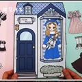 韩国纸娃娃Sara小公主安静书材料包DIY手工制作换装娃娃纸片人