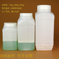 促销500/1000g1500ml塑料空瓶PE瓶 广口瓶密封罐方化工试剂瓶内盖