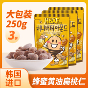 韩国进口HBAF芭蜂蜂蜜黄油扁桃仁250g杏仁坚果巴旦木汤姆农场零食