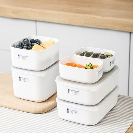 日本保鲜盒塑料水果便当盒食品冰箱专用收纳微波炉杂粮定量小饭盒