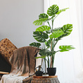 仿真绿植多杆龟背竹盆栽大型北欧ins风龟背树假植物客厅装饰摆件