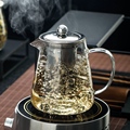 加厚 耐热玻璃茶壶茶具 透明不锈钢泡茶壶家用耐高温玻璃茶壶套装