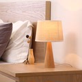 新品台灯卧室床头创意护眼节能日式田园简约现代北欧ins风实木床