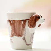 3D立体陶瓷杯纯手绘陶瓷动物个性彩绘水杯创意咖啡杯大容量马克杯
