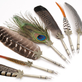 欧式复古羽毛笔手工金银粉墨水蘸水笔钢笔装生日礼物送女学生用