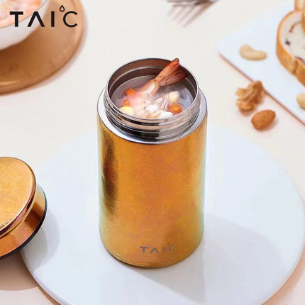 TAIC太可纯钛汤优杯保温焖烧杯子创意学生上班族便携保温饭杯家用