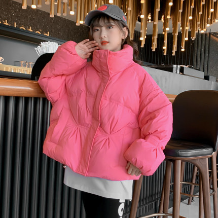 女童网红羽绒服冬季新款潮牌韩范时髦洋气轻薄白鸭绒保暖短款外套