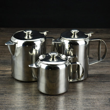 包邮电磁炉可用加厚不锈钢港式奶茶壶 拉茶壶 咖啡壶 丝袜奶茶壶