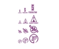 林俊杰logo周边贴纸林距离紫色应援色车贴行李箱贴演唱会防水