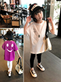 女童t恤2023新款夏装儿童洋气宽松短袖韩版中大童中长款上衣体恤