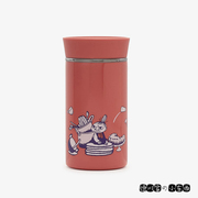 日本代购 Moomin 姆明 亚美 可爱 红色 240ml 不锈钢保温杯随手杯