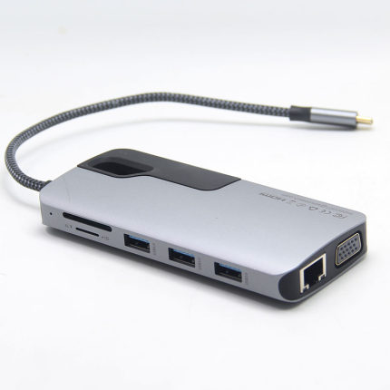 全功能C便携式扩展Q坞多USB3.0 SD卡千兆网卡HDMI支持win和Mac电