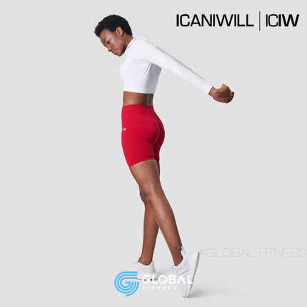 ICIW Scrunch SL Shorts肯威女式无痕弹力提臀塑形高腰运动短裤