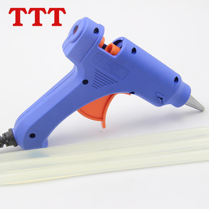 TTT手工DIY家居布艺布贴热熔胶枪20W透明硅条送5条热溶胶棒热熔枪