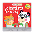 英文原版 STEAM Stories Scientists for a Day First Science Words 第一本科学书 当一天科学家 纸板书 STEAM故事 进口英语书籍