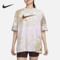 Nike/耐克正品夏季女子扎染印花圆领落肩T恤短袖FJ7731-030