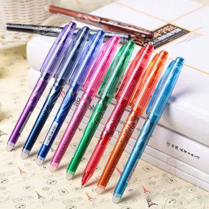 日本pilot百乐彩色学生可擦笔摩磨擦笔中性笔针管可擦水笔芯0.5mm