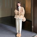 2023爆款菱格羽绒棉服女冬季设计感小众轻薄棉衣新款高级感短外套