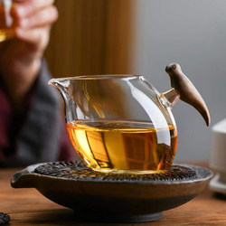 高档玻璃公道杯透明茶海倒茶公杯茶具配件功夫耐热日式分茶器匀杯