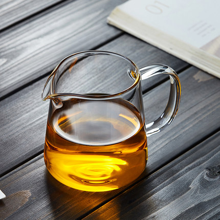 玻璃公道杯加厚耐热高硼硅茶漏过滤网茶海单个功夫茶具分茶器套装