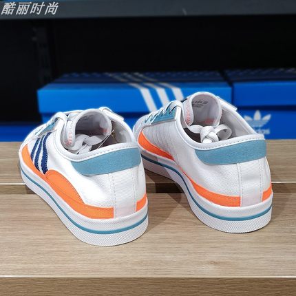阿迪达斯帆布鞋男鞋夏季透气2024新款Adidas板鞋男款正品运动鞋子