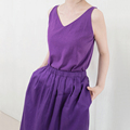 板栗研衣所 | 独立设计 紫薯色超薄丝棉针织吊带打底背心可机洗