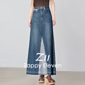 Z11 studios牛仔裙女美式复古夏季高腰显瘦包臀裙百搭新款半身裙