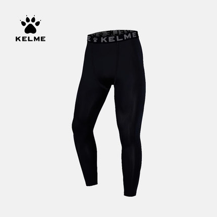 KELME卡尔美足球运动训练紧身裤男士加绒高弹儿童长裤健身打底裤