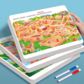 儿童迷宫训练书3-6岁专注力训练思维益智闯关游戏卡开发动脑玩具