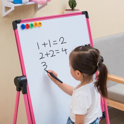 画画板黑板墙宝宝幼儿童小学生家用学写字磁性水笔可擦白板支架式